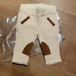 Hope and Henry Girls Houndstooth Ponte Riding Pant